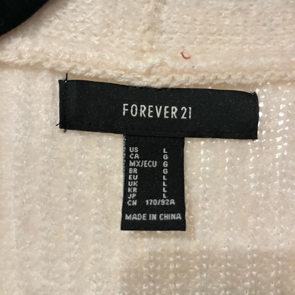 Cream Cardigan from Forever 21, Worn Once - Picture 3 of 3